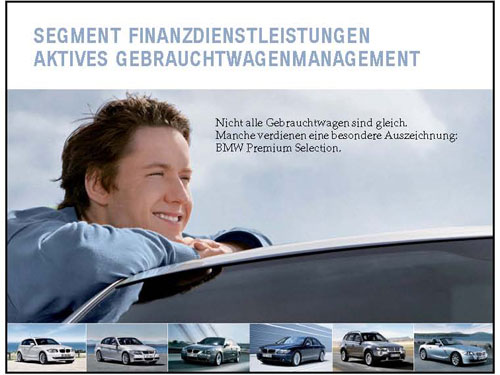 Dr. Friedrich Eichiner: BMW Segment Finanzdienstleistungen aktives Gebrauchtwagenmanagement