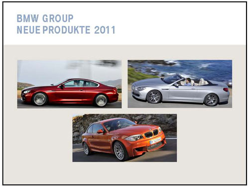 Reder von Dr. Norbert Reithofer: Neue BMW Produkte 2011
