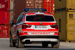 BMW X3, Modell F25, Notarztwagen