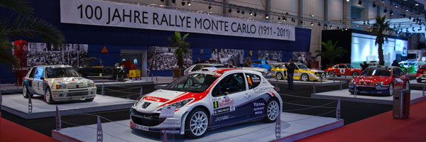 Sonderschau '100 Jahre Rallye Monte Carlo' auf der Essen Motor Show 2011