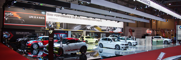 BMW und MINI Messestand auf der Essen Motor Show 2011