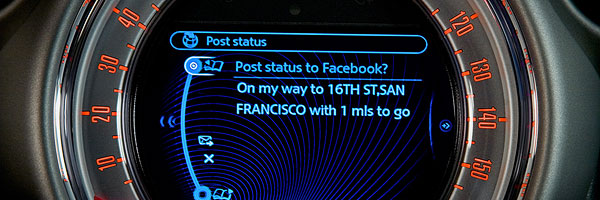 Facebook bei MINI Connected