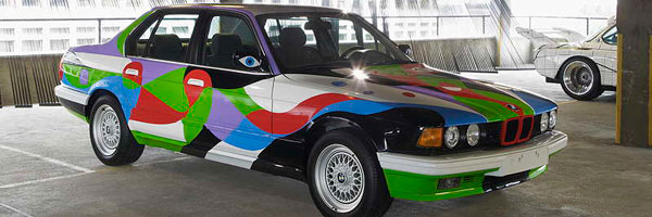 BMW 730i (E32) ArtCar aus dem Jahr 1990 von Cesar Manrique in London