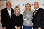 Hans Rainer Schr&ouml;der, Direktor BMW Berlin, Patricia Riekel, Diane Kruger und Karsten Engel, Leiter Vertrieb Deutschland der BMW AG. BMW und BUNTE Festival Night. 
