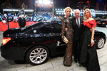 Vorfahrt Franziska Knuppe, Hans Reiner Schröder (Direktor BMW Berlin) und Frau Katerina. Goldener Bär Ceremony.