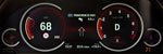 Multi-Instrumenten-Display im BMW 750i (F01 LCI), Sport Modus, Navi-Anzeige zwischen den Instrumenten bei abgeschaltetem HeadUp-Display