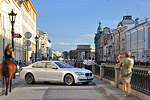 BMW 750i (F01 LCI) on location in St. Petersburg