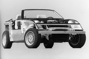 BMW Z1 ohne Kunststoff-Außenhaut, 1986BMW Z1 ohne Kunststoff-Außenhaut, 1986