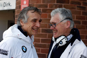 BMW Team Schnitzer Teamchef Charly Lamm mit seinem Zwillingsbruder Dieter Lamm