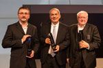 Preisverleihung ECKART 2012 - v.l.n.r.: Preistr&auml;ger Andoni Luis Aduriz, Shalom Kadosh, Peter KubelkaPreisverleihung ECKART 2012 - v.l.n.r.: Preistr&auml;ger Andoni Luis Aduriz, Shalom Kadosh, Peter Kubelka