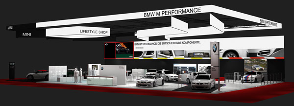 Der BMW Messestand auf der Essen Motor Show 2012