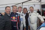 AvD-Oldtimer Grand-Prix 2012. BMW Rennfahrer Johnny Cecotto, Dieter Quester, Prinz Leopold von Bayern, Marc Surer und Marc Hessel.