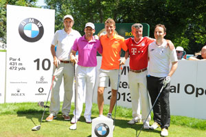 25. BMW International Open, Pro-Am, 19. Juni 2013, Wolfgang Bunz, Sergio Garcia, Thomas Mller, Christian Romberg