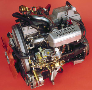 BMW 524td, 6-Zylinder Diesel-Reihenmotor, 1983