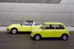 Classic Mini und Porsche 911.
