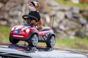 MINI Cooper Baujahr 2003 als Teilnehmer der Rallye Allg�u Orient 2013.
