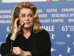 Catherine Deneuve bei der 'On my Way' Presse Konferenz bei der 63. Berlinale 