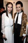 Nora von Waldst&auml;tten und Iris Berben bei der 'BMW Golden Bear Lounge' Er&ouml;ffnung - bei der 63. Berlinale