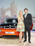 Sienna Miller und James Franco auf der Weltpremiere des BMW i3 in London.