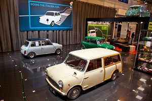 Innocenti Mini t Mk I von Oliver Rakow, ausgestellt auf dem BMW Group Messestand, Techno Classica 2013