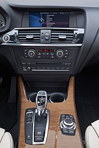 BMW X3, 2. Generation, Modell F25, Interieur, Mittelkonsole