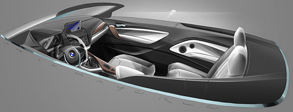 BMW 2er Cabrio, Designskizze