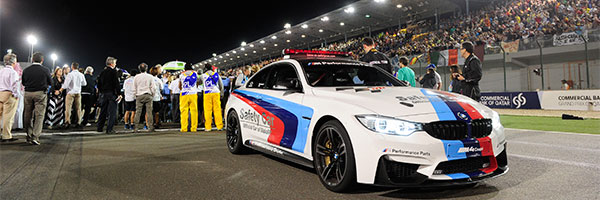 BMW M4 Coupe Safety Car. MotoGP in Qatar.