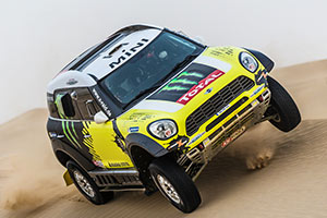Abu Dhabi Desert Challenge (QT), 6. April 2014. X-raid Team, Joan 'Nani' Roma, in seinem MINI ALL4 Racing #302