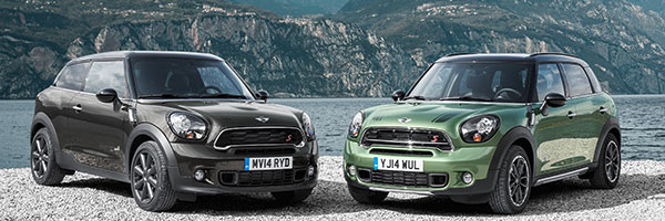 Der neue MINI Paceman und der neue MINI Countryman: Facelift-Modelle 2014.