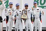 Bill Auberlen (USA), Andy Priaulx (GBR), Joey Hand (USA), Maxime Martin (BEL), No 55, BMW Team RLL, BMW Z4 GTE. 2. Platz GTLM Klasse.