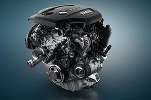 BMW TwinPower Turbo 3-Zylinder Dieselmotor.