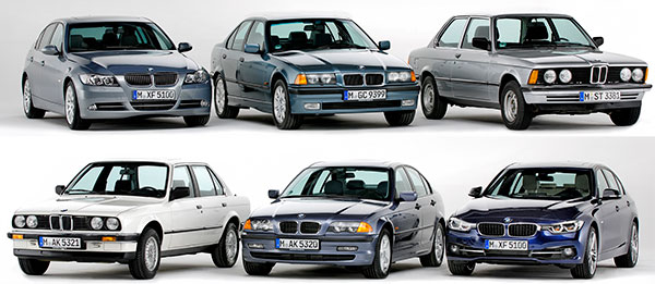 40 Jahre BMW 3er Reihe, Baureihe E21 bis F30