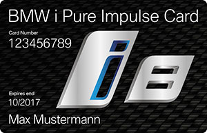 BMW i Pure Impulse Card - Mit dem Kauf eines BMW i8 erwerben Kunden auch Zugang zu einem exklusiven Kreis von Pionieren.