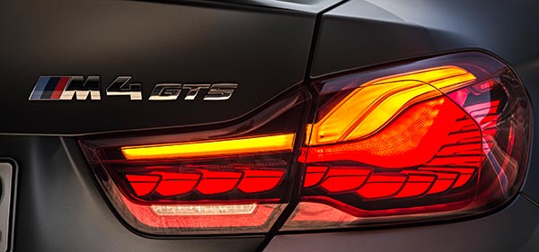 BMW M4 GTS, Rücklichter in OLED-Technologie
