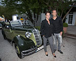 27. April 2015 - BMW Open by FWU AG in M�nchen: BMW Classic Corso und '100 Jahre Abend', v.l.nr.: Katarina Witt, Philipp Kohlschreiber.