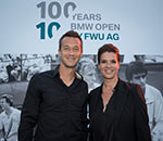 27. April 2015 - BMW Open by FWU AG in Mnchen: BMW Classic Corso und '100 Jahre Abend', v.l.nr.: Philipp Kohlschreiber, Katarina Witt.
