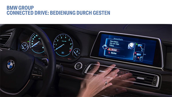 BMW Bilanzpressekonferenz 2015 - ConnectedDrive: Bedienung durch Gesten