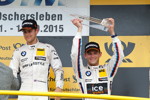 Oschersleben, 13. September 2015. Rennen 14, Gewinner Tom Blomqvist (GB) und Drittplatzierter Driver Marco Wittmann (DE).