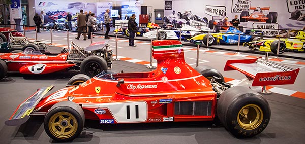 65 Jahre Formel-1 WM auf der Essen Motor Show 2015: Ferrari 312 B3 (1974) Niki Laudas Durchbruch