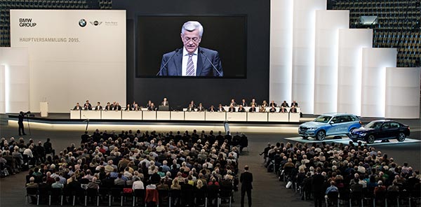 Prof. Dr.-Ing. Joachim Milberg bei der 95. ordentlichen Hauptversammlung der BMW Group