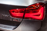IAA 2015: BMW 118i, 5-Türer (Modell F20, Facelift 2015), Rücklicht