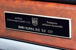 BMW Alpina B12, Produktionsschild
