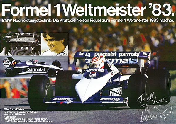 Die Geschichte der BMW Group: 100 Jahre Faszination für Mobilität. Formel 1 Weltmeister 1983