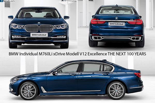 BMW Individual M760Li xDrive Modell V12 Excellence THE NEXT 100 YEARS
