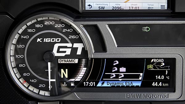 BMW K 1600 GT, Tacho-Instrument