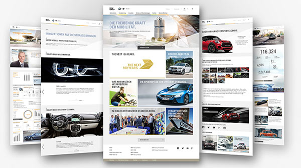 Die neue www.bmwgroup.com mit überarbeitetem Design, neuer Bildsprache und zusätzlicher Funktionalität.