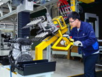 neues BBA Motorenwerk in Shenyang/China – Motorenmontage