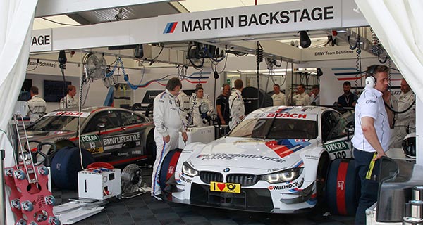 Norisring 25. Juni 2016. BMW Motorsport, Antonio Felix da Costa (PT) im BMW M4 DTM und Martin Tomczyk im BMW M Performance Parts M4 DTM.