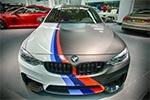 BMW M4 (F82), mit M-Carbon Keramik Bremsanlage: 6-Kolben-Festsattel mit 400 x 38 mm Bremsscheiben an der Vorderachse