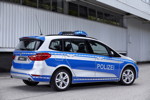 BMW auf der GPEC 2016: BMW 220d xDrive Gran Tourer als Polizeiauto